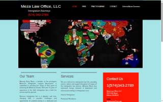 Meza Law Office, LLC website