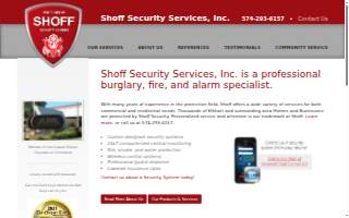 Shoff Security Systems website