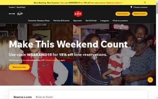 AMF Arc Lanes website