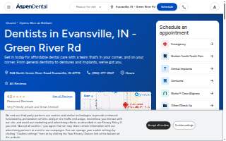 Aspen Dental - Evansville, IN - Green River Rd website