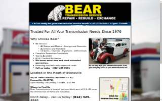 Bear Transmissions website