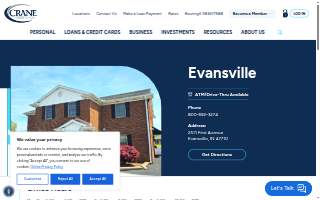 Crane Credit Union website