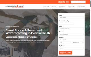 Crawlspace Medic of Evansville website