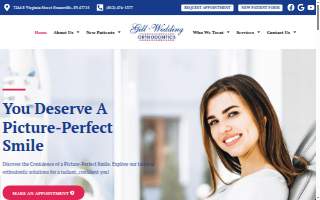 Gill Wedding Orthodontics website