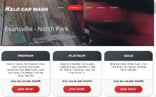 Halo Car Wash (753 N Park Dr) website