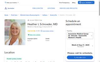 Heather L. Schroeder, MD website