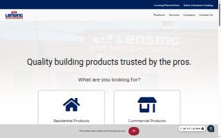 Lensing Garage Doors website