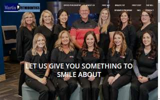 Martin Orthodontics website