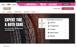 Plaza Tire Service website