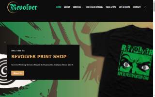 Revolver Print Shop website