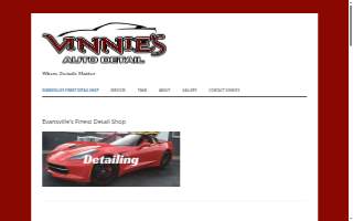Vinnies Auto Detail website