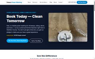 Fishers Power Washing website