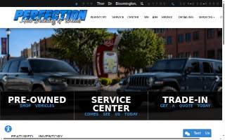 Perfection Auto Glass website
