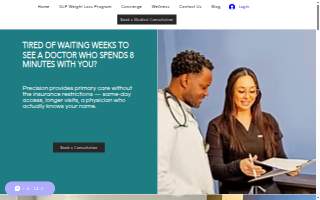 Precision Primary Care & Wellness website