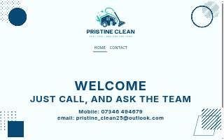 Pristine Clean Co. website