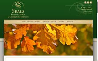 Seals Funeral Home & Cremation Services website