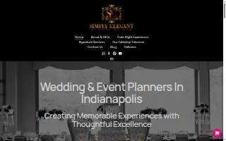 Simply Elegant Events By Kim of Fishers website