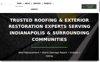 We Roof Indy website