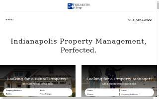 WILMOTH Group - Indianapolis Property Management of Fishers website