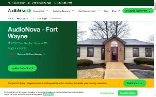 AudioNova of Fort Wayne website