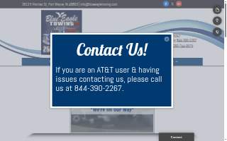 Blue Eagle Towing L.L.C. website