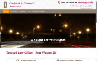 Christoff & Christoff Attorneys website