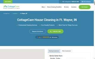 CottageCare Ft. Wayne website