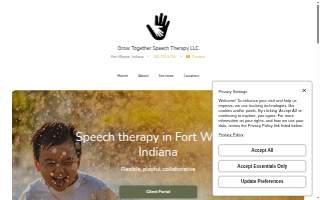 Grow Together Speech Therapy website
