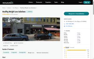Healthy Weight Loss Solutions website