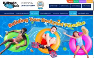 Hillside Pools website