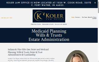 Koler Law Office website