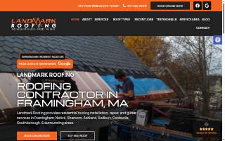 Landmark Roofing Fort Wayne website