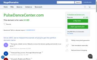Pulse Dance and Performance Center website