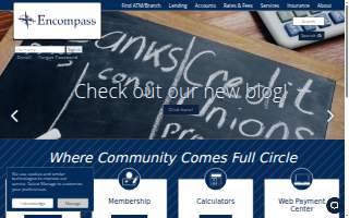 Encompass Credit Union website