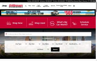 Gillman Home Center website