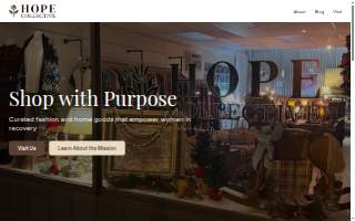 Hope Collective Resale Boutique website