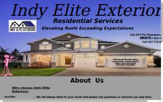 Indy Elite Exteriors website