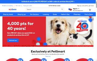 PetSmart of Franklin website