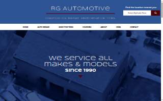 RG Automotive Franklin website