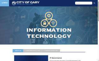 City of Gary Department of Innovation Technology website