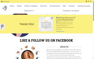 Clear Ear Hearing Aid website