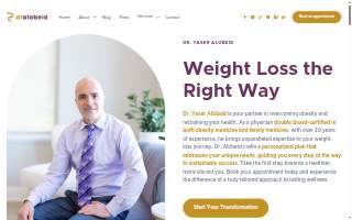 Dr. Alobeid Weight Loss Institute website