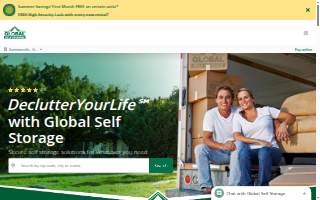 Global Self Storage website