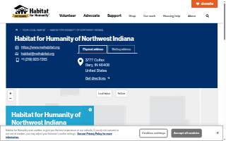 Habitat for Humanity of Northwest Indiana ReStore website
