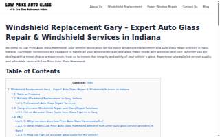 Hammond Auto Glass website