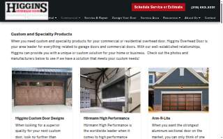 Higgins Overhead Door website