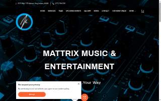 Mattrix Music & Entertainment website