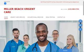 Miller Beach Urgent Care website