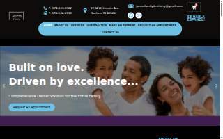 Jaress Family Dentistry, PC website