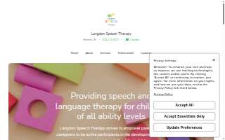 Langdon Speech Therapy website